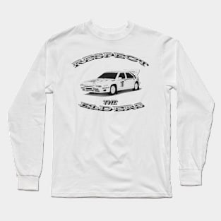 Citroen bx4tc Black/White 'Respect The Elders' Long Sleeve T-Shirt